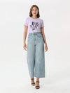 Letter print T-shirt with short sleeves | T-shirt | W DE MODA