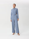 Two-piece set in one color with a short jacket and long sleeves | set | W DE MODA