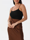 Slim fit sleeveless T-shirt