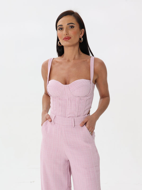 Two- piece set without sleeves | set | W DE MODA