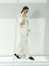 Comfortable casual outfit beige color