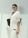 Comfortable casual outfit beige color