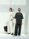 Comfortable casual outfit beige color