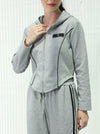 Grey sports suit with cap