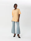 Oversized T-shirt with embroidered collar | T-shirt | W DE MODA