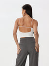 Slim fit sleeveless T-shirt
