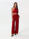 Crossed-neck top set