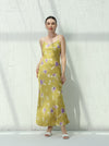 Silk dress with floral print