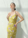 Silk dress with floral print