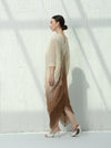 Brown gradient loose dress