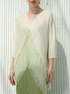 Green gradient loose dress