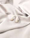 Chunky pearl earrings