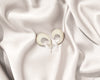 Chunky pearl earrings