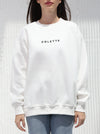 Free size winter T-shirt with embroidered writing in White