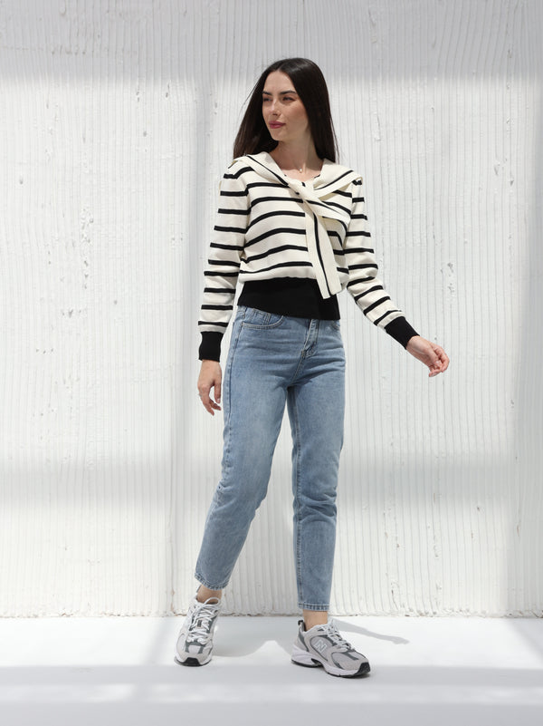White striped  T-shirt | W DE MODA