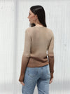 Ombre winter blouse, Brown color