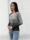 Ombre winter blouse, Black
