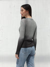 Ombre winter blouse, Black