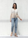 Ombre winter blouse, Beige color | W DE MODA