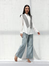 Sweater vest - spotted - Grey color