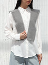 Sweater vest - spotted - Grey color