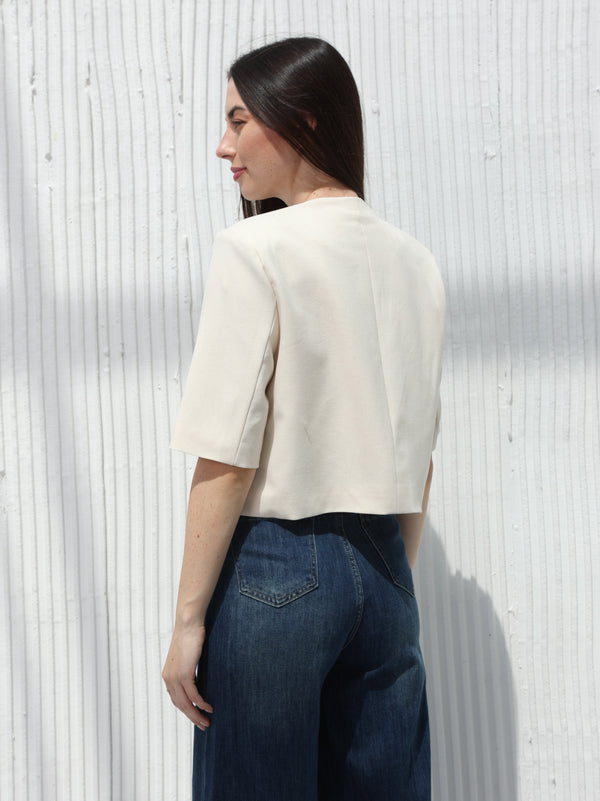 Half sleeve blazer