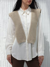 Sweater vest - spotted - Kaki color