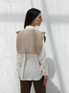 Sweater vest - spotted - Kaki color