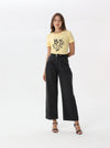 Letter print T-shirt with short sleeves | T-shirt | W DE MODA