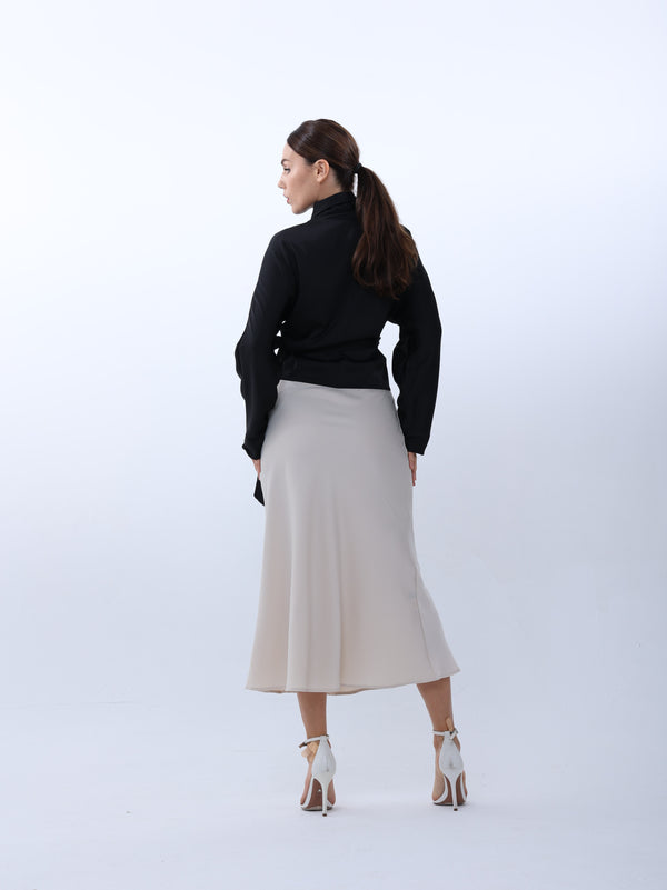 Plain silk skirt | skirt | W DE MODA