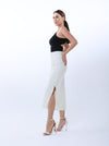 Veined silk skirt | skirt | W DE MODA