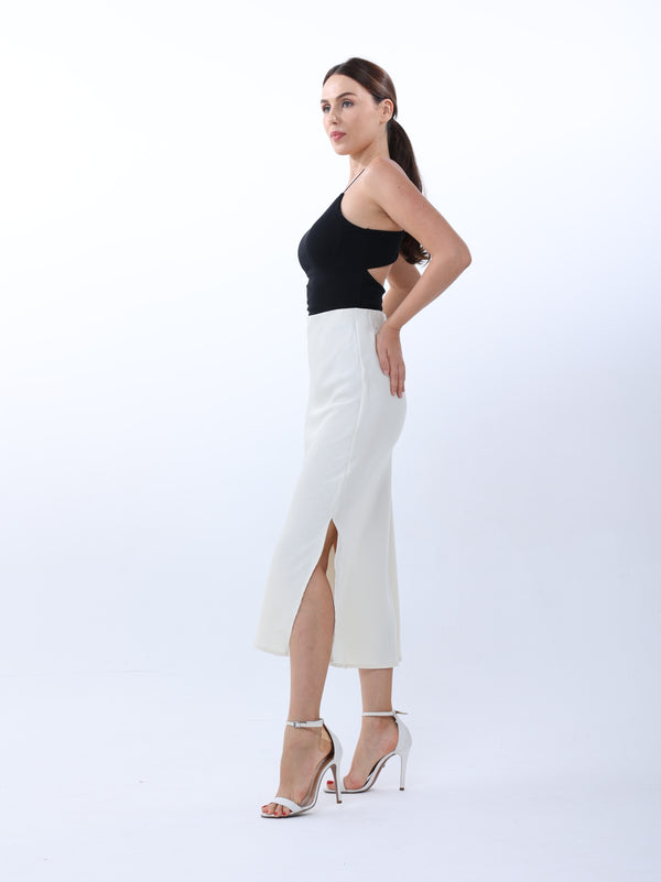 Veined silk skirt | skirt | W DE MODA