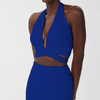 Crossed-neck top set