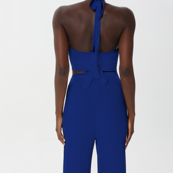 Crossed-neck top set