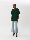 Oversized T-shirt with embroidered collar | T-shirt | W DE MODA