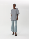 Oversized T-shirt with embroidered collar | T-shirt | W DE MODA
