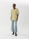 Oversized T-shirt with embroidered collar | T-shirt | W DE MODA