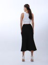 Plain silk skirt