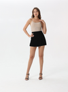 Two-piece mini skirt with side buttons | skirt | W DE MODA