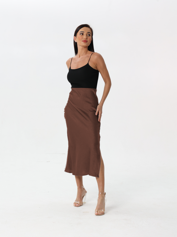 Veined silk skirt | skirt | W DE MODA