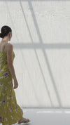 Silk dress with floral print