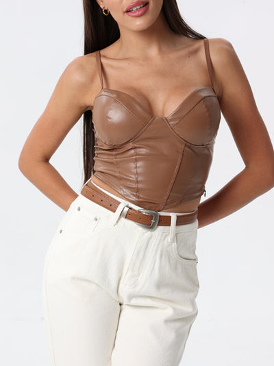 Leather corset