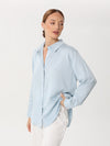 V-neck button-up dress shirt | shirt | W DE MODA