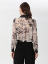 Floral chiffon shirt