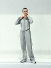 Grey sports suit with cap | W DE MODA