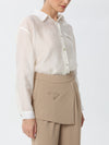 Chiffon formal shirt with button front