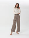 Formal trousers with belt and pleats | trousers | W DE MODA