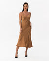 Veined silk midi dress | Dress | W DE MODA