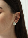 Lvory pearl Square stud earrings