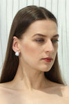 Shiny rhinestone earrings | Earrings | W DE MODA